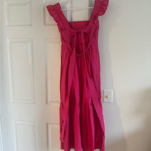 Pink Ruffle Maxi Dress - Picture 3 of 3